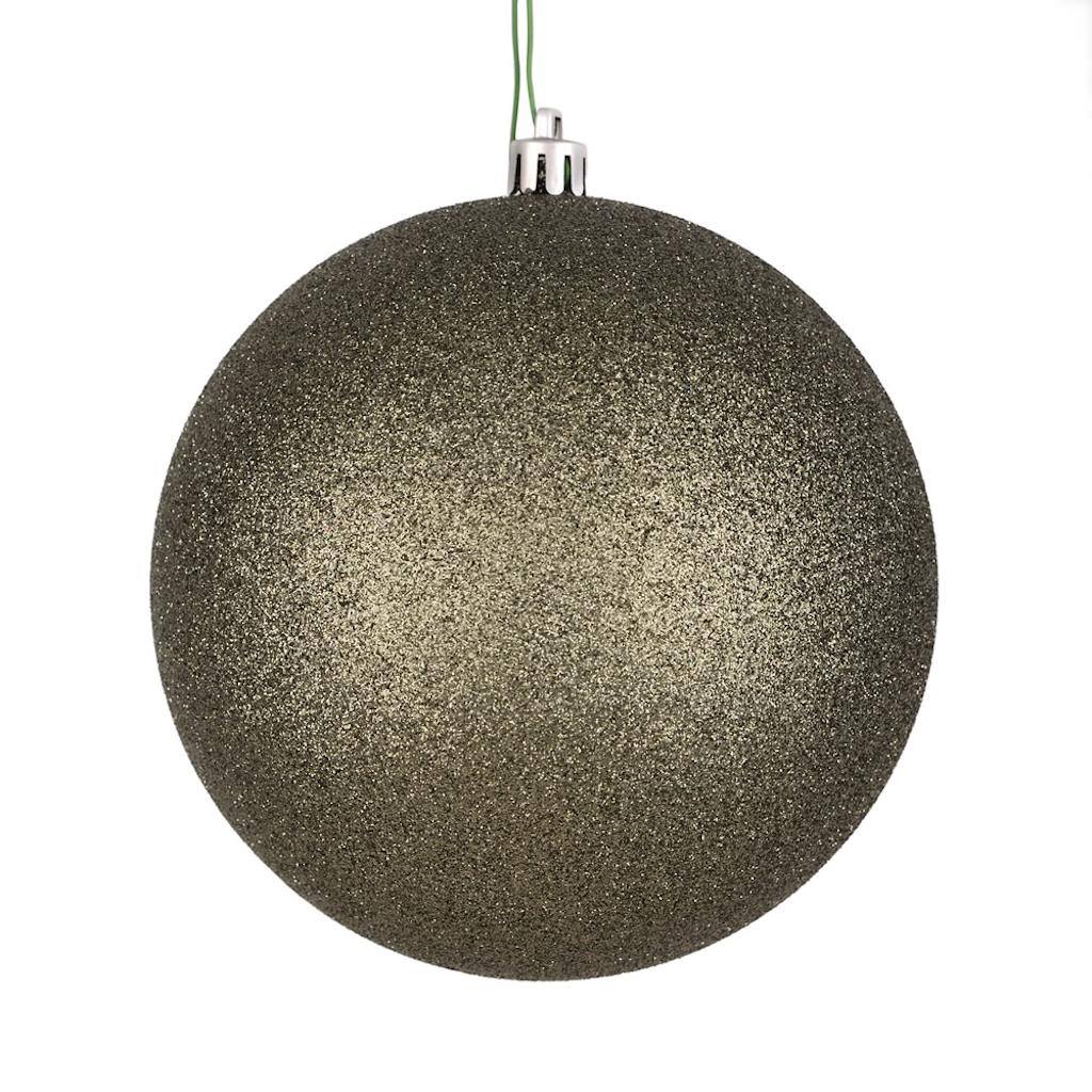 4" Wrought Iron Glitter Ball Ornament (6 pack) 1
