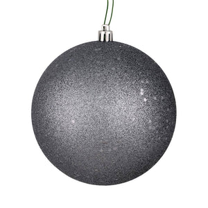 4" Limestone Sequin Ball Ornament (6 pack) 1