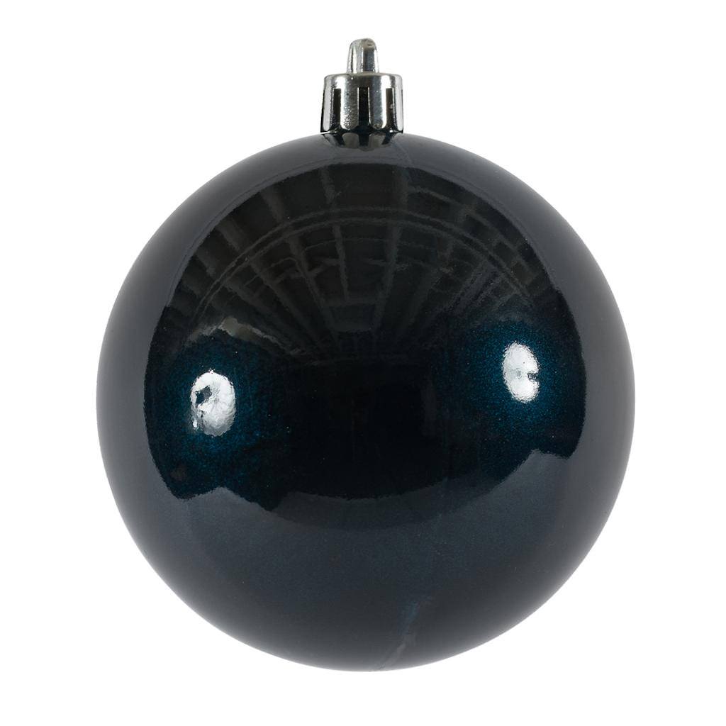 6" Midnight Blue Candy Ball Ornament (4 pack) 1