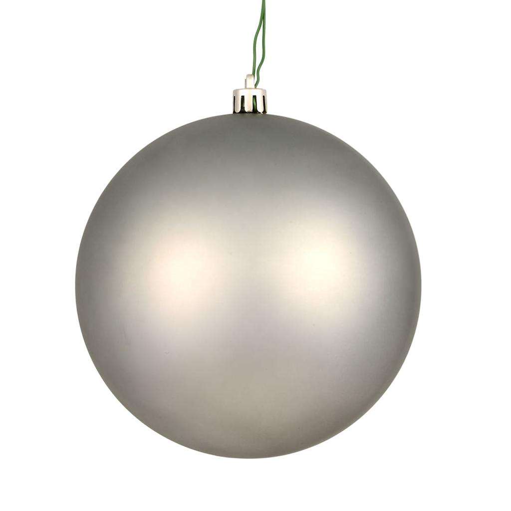 10" Limestone Matte Ball Ornament 1