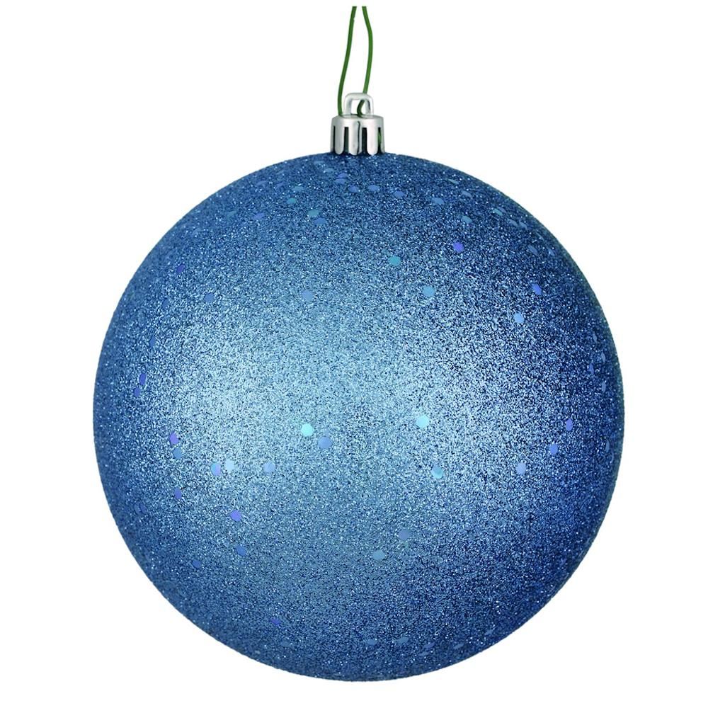 10" Periwinkle Sequin Ball Ornament 1
