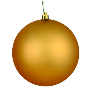 10" Copper Gold Matte Ball Ornament 1