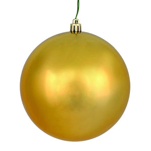 10" Copper Gold Shiny Ball Ornament 1