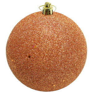 4.75" Rose Gold Sequin Ball Ornament (4 pack) 1