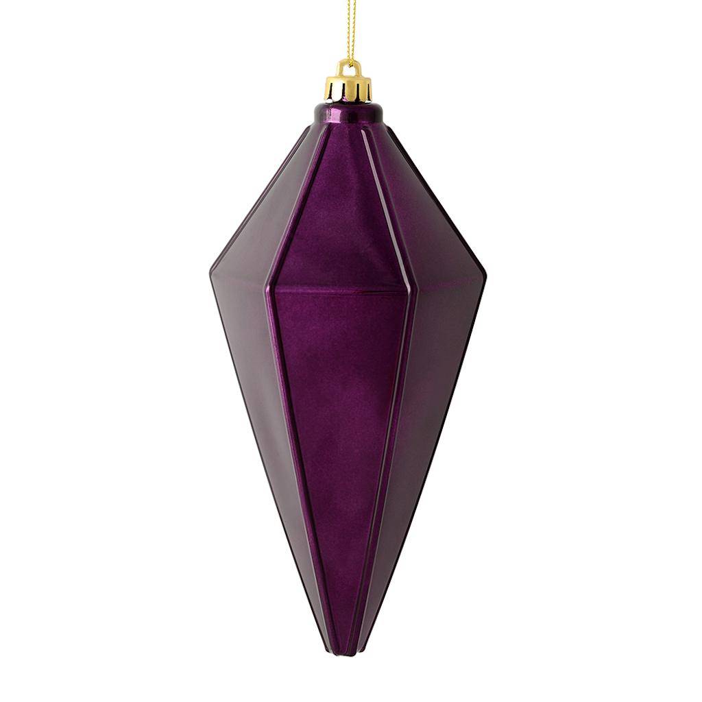 7" Lilac Shiny Lantern Ornament (4 pack) 1