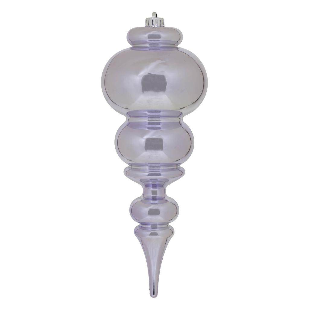14" Lilac Shiny Finial Ornament 1