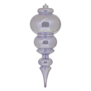 14" Lilac Shiny Finial Ornament 1