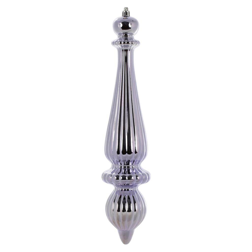 14" Lilac Shiny Finial Drop Ornament 1