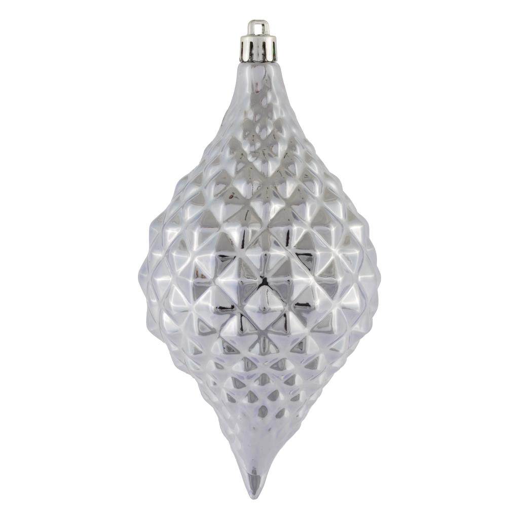 6" Lilac Shiny Diamond Drop Ornament (4 pack) 1