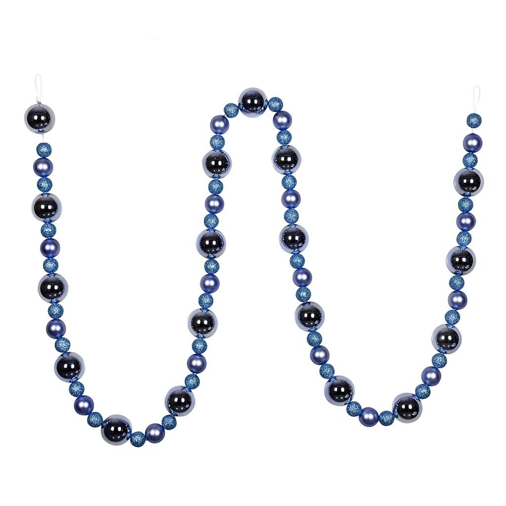 9' Lilac Assorted Ball Garland 1