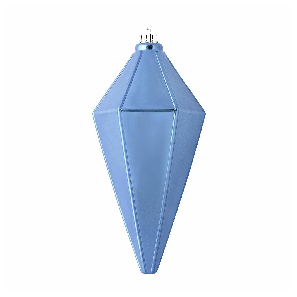 7" Periwinkle Shiny Lantern Ornament (4 pack) 1