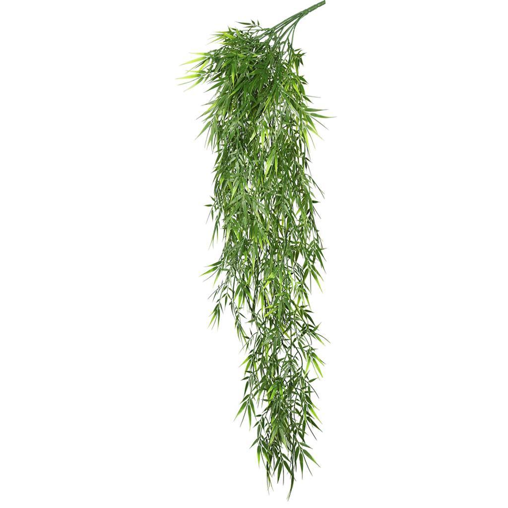 33" Artificial Mini Plastic Bamboo Leaf Bush (2 pack) 1