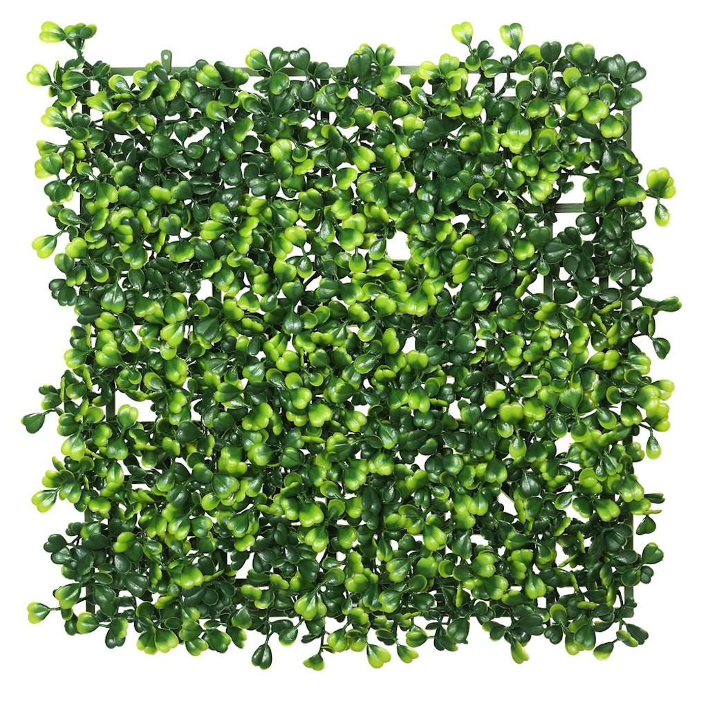 10" x 10" Artificial Square Green Boxwood Mat (4 pack) 1