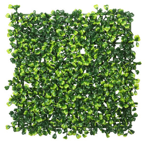 10" x 10" Artificial Square Green Boxwood Mat (4 pack) 1