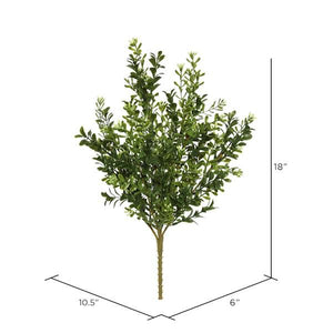 18" Artificial Green Boxwood Bush (3 pack) 2
