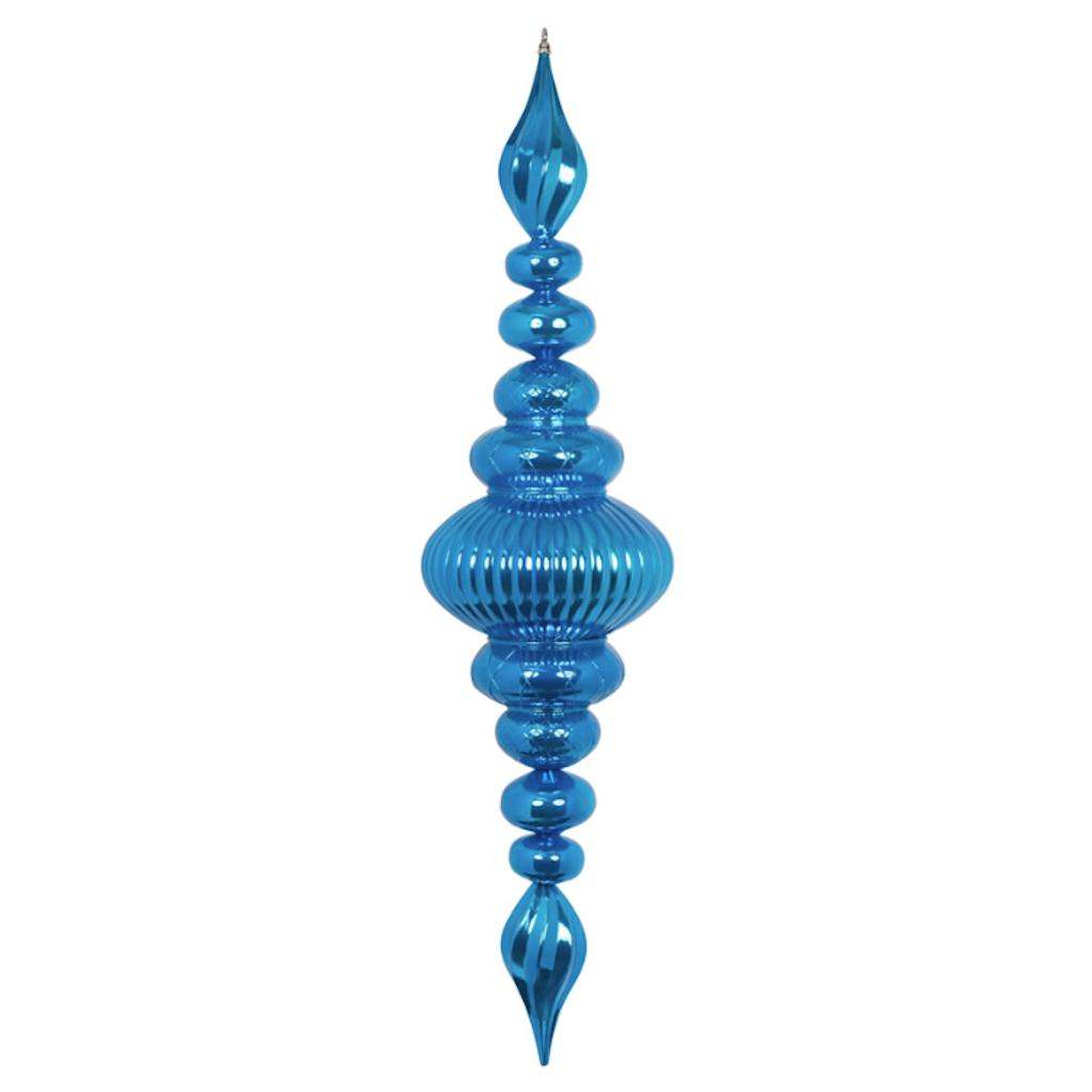 41" Turquoise Shiny Finial Ornament 1