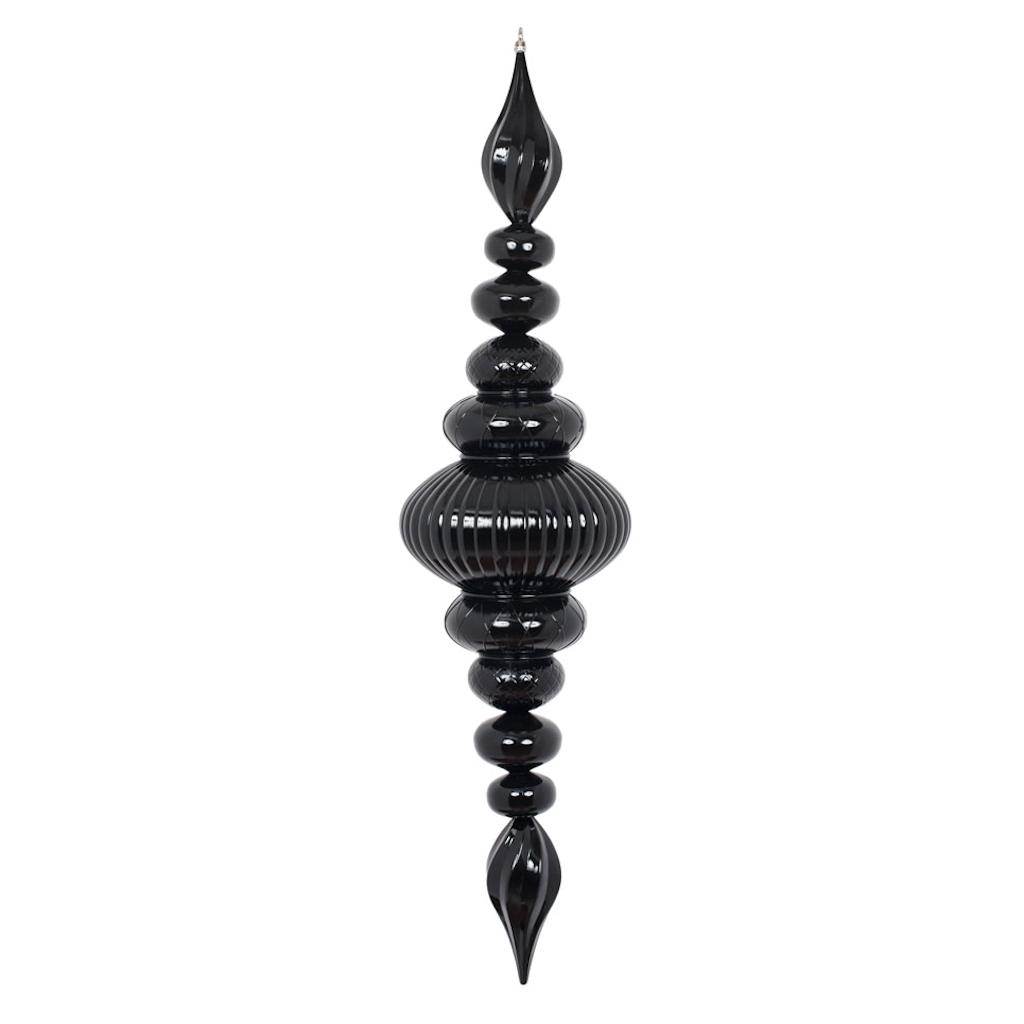 41" Black Shiny Finial Ornament 1
