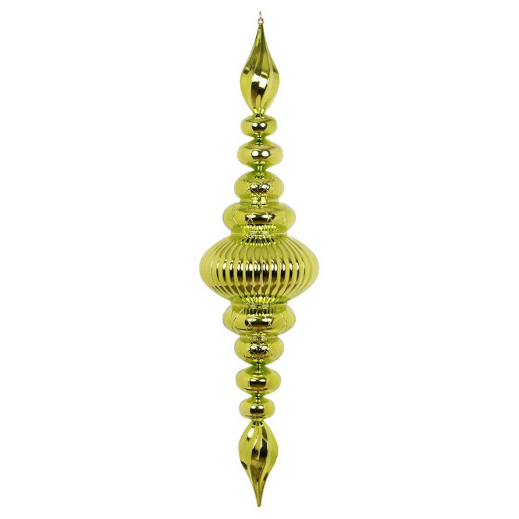 41" Lime Shiny Finial Ornament 1