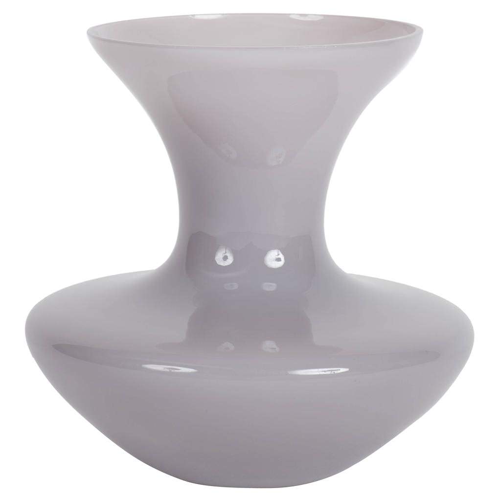 9" Crystal Gray Gourd Glass Vase 1
