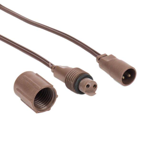 6' Brown Wire Coaxial Extension Cord (6 pack) 2