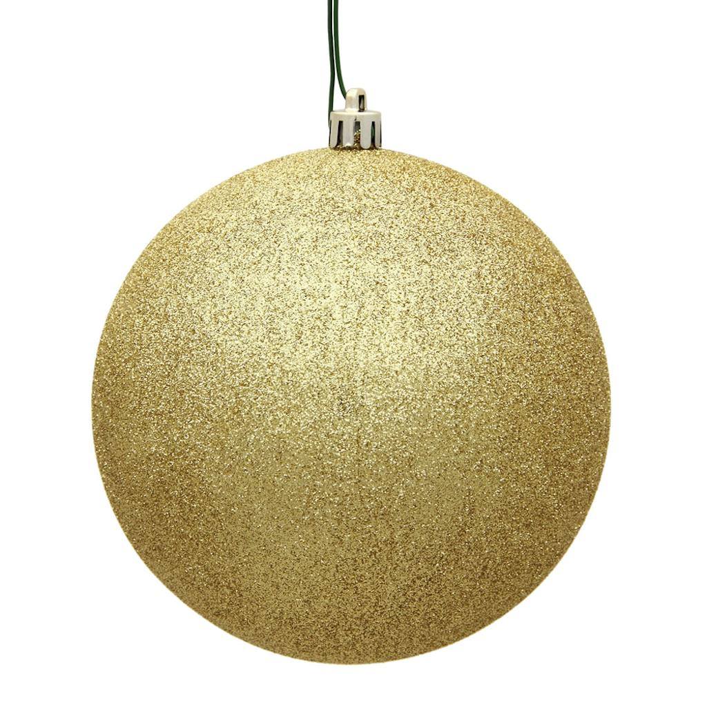 2.4" Gold Glitter Ball Ornament (24 pack) 1