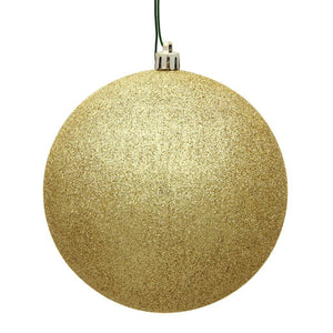 2.4" Gold Glitter Ball Ornament (24 pack) 1