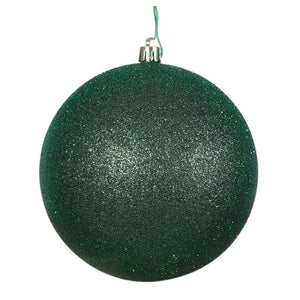 2.4" Emerald Glitter Ball Ornament (24 pack) 1