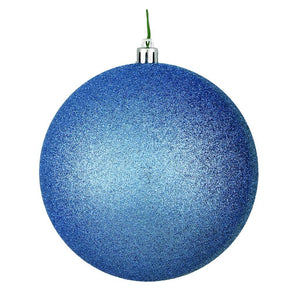 2.4" Periwinkle Glitter Ball Ornament (24 pack) 1