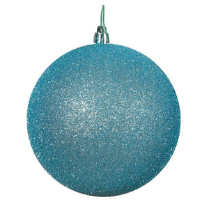 2.4" Baby Blue Glitter Ball Ornament (24 pack) 1
