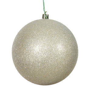 2.4" Champagne Glitter Ball Ornament (24 pack) 1