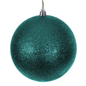 2.4" Teal Glitter Ball Ornament (24 pack) 1