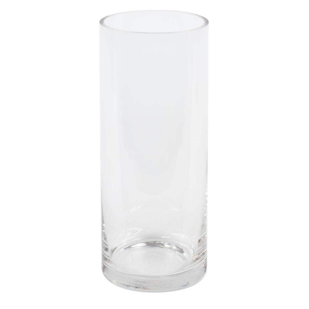 10" Clear Cylinder Glass Vase (2 pack) 1