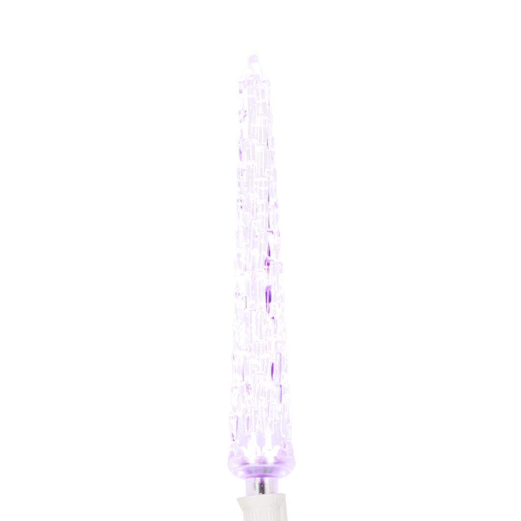 9" 0.96 watt 120 volt C7 Pink Candelabra Screw LED Icicle Replacement Bulb 1