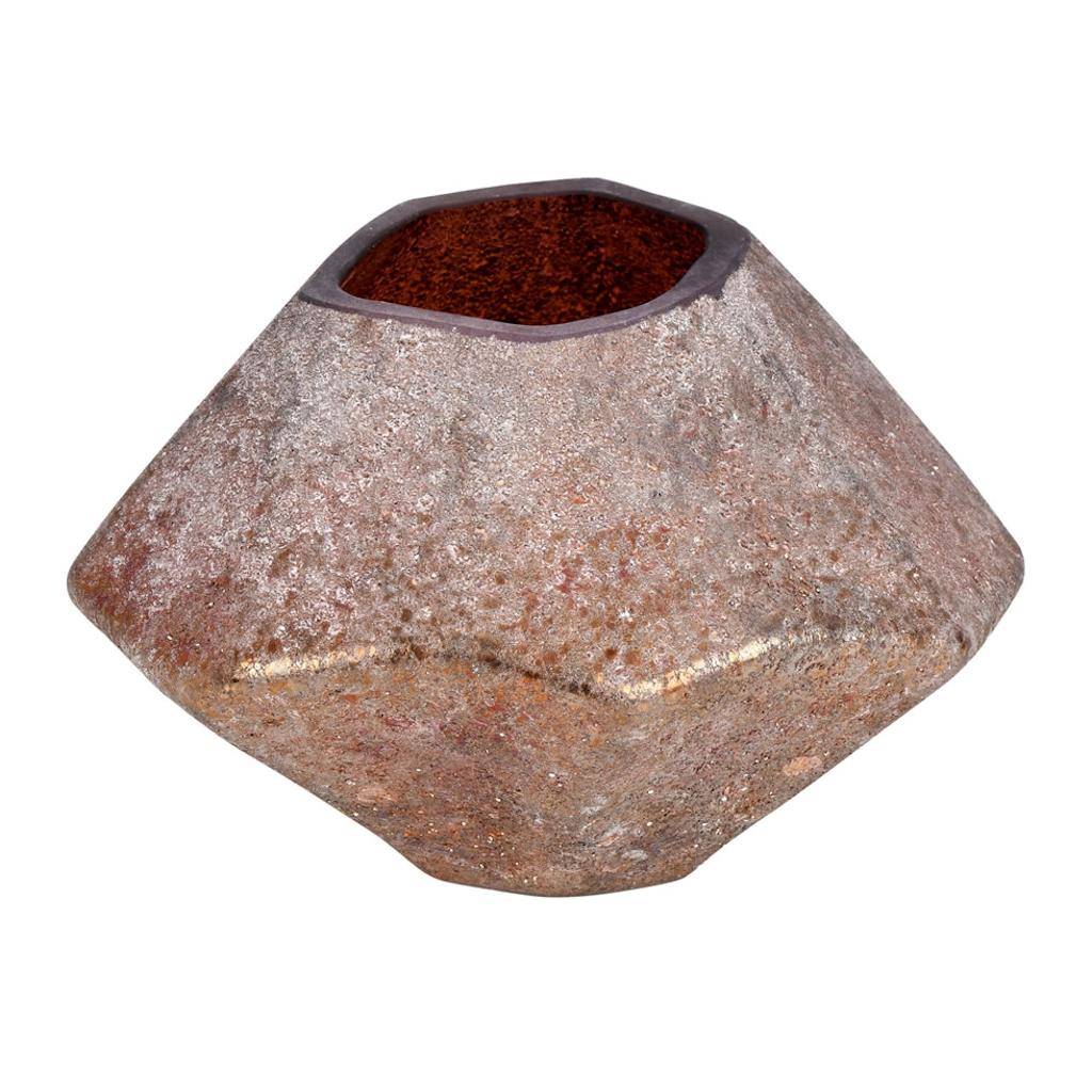 5" Desert Sand Geo Glass Vase 1