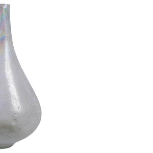 16" Iridescent Rainbow Glass Vase 5