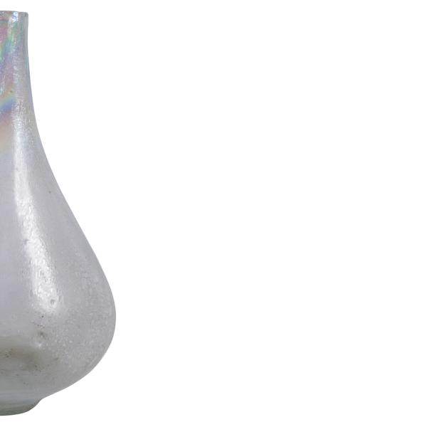 16" Iridescent Rainbow Glass Vase 5