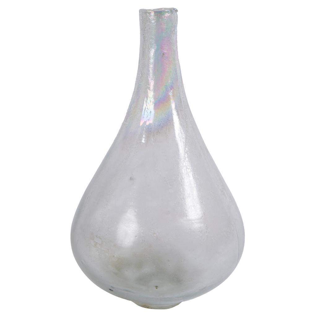 16" Iridescent Rainbow Glass Vase 1