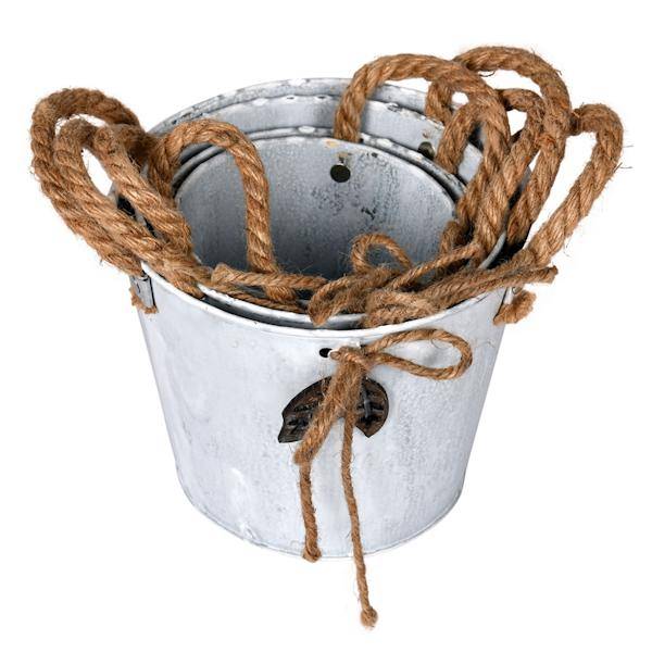 4"-6" Tin Containers (Set of 4) 2