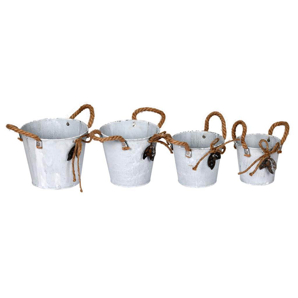 4"-6" Tin Containers (Set of 4) 1