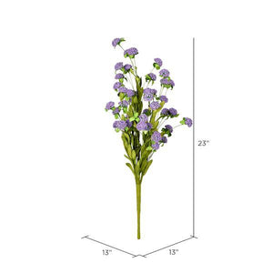 23" Artificial Purple Thistle Bush Spray (2 pack) 2