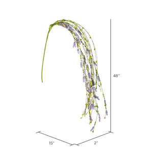 48" Artificial Purple Thistle Berry Hanging Stem (2 pack) 2