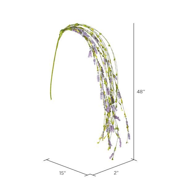 48" Artificial Purple Thistle Berry Hanging Stem (2 pack) 2