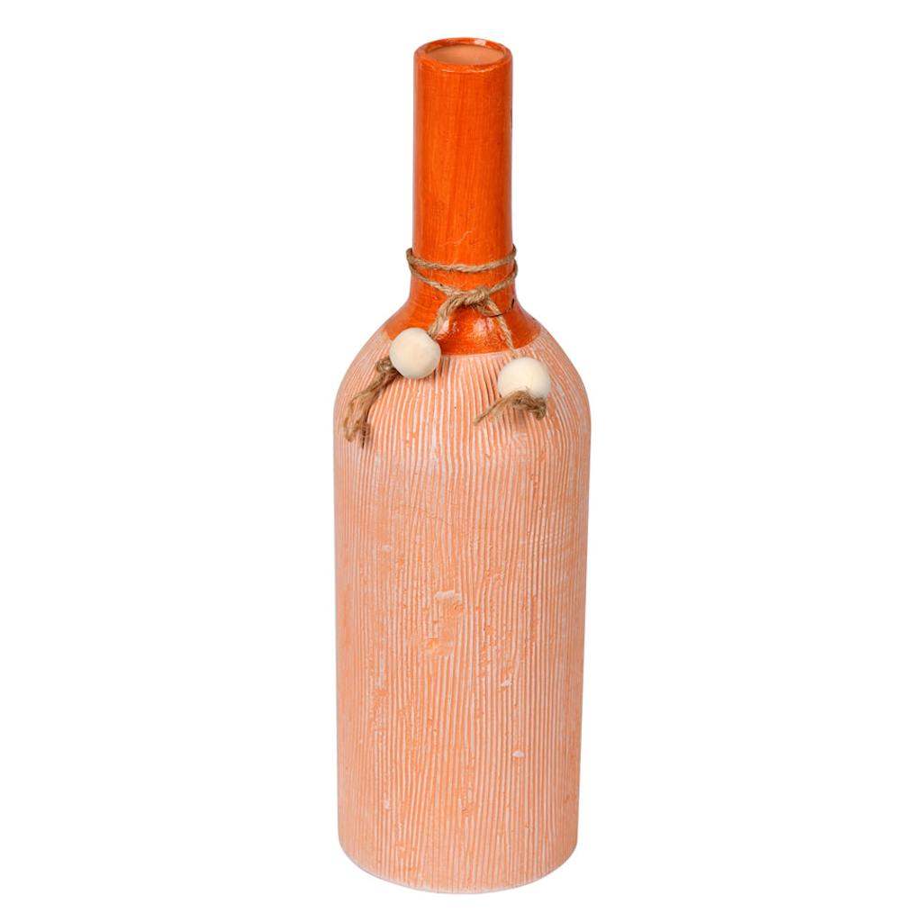 13.25" Brown Twine Terracotta Vase 1
