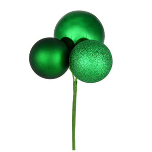 18" Green Ornament Pick (4 pack) 1