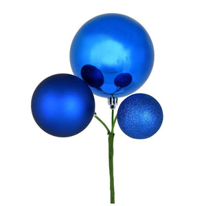 18" Blue Ornament Pick (3 pack) 1
