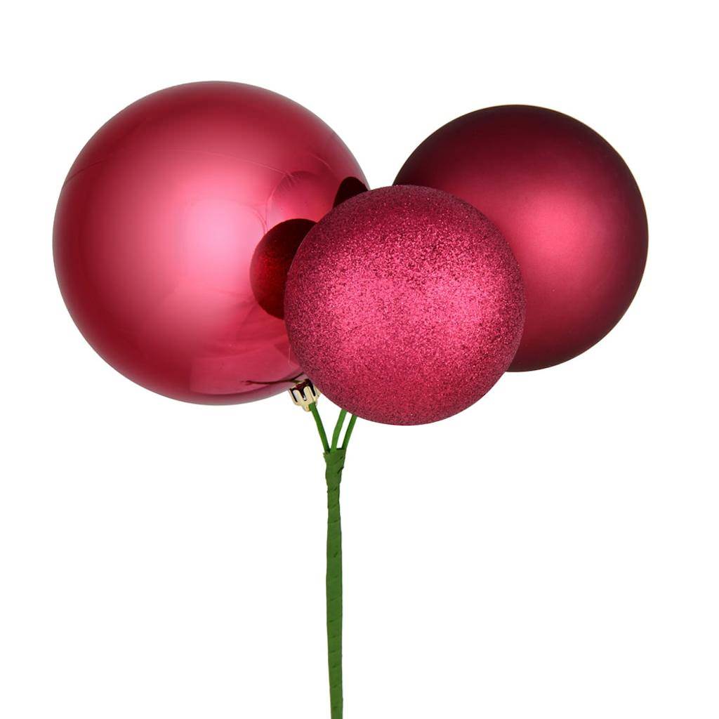 18" Berry Red Pick Christmas Ornament (2 Pack) 1
