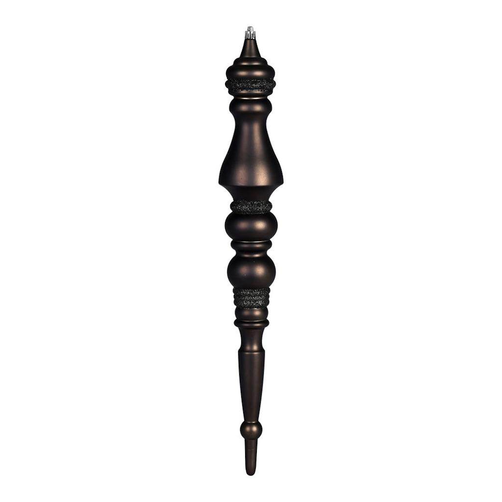 20" Gunmetal Matte Finial Ornament 1