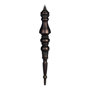 20" Gunmetal Matte Finial Ornament 1