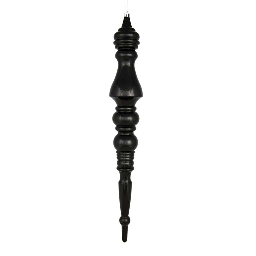 20" Black Mercury Finial Ornament 1