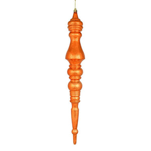20" Burnished Orange Mercury Finial Ornament 1